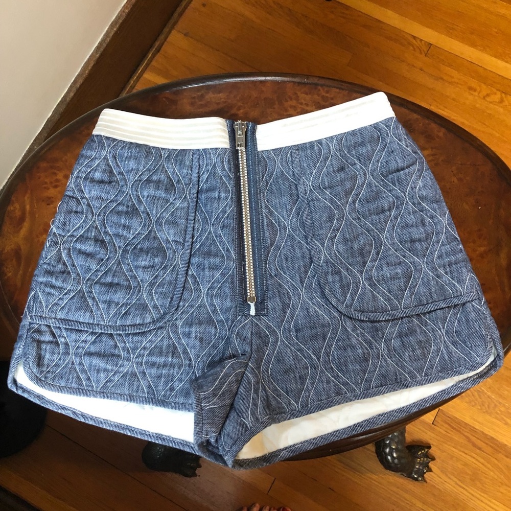 Alexander Wang Quilted Denim Shorts 2